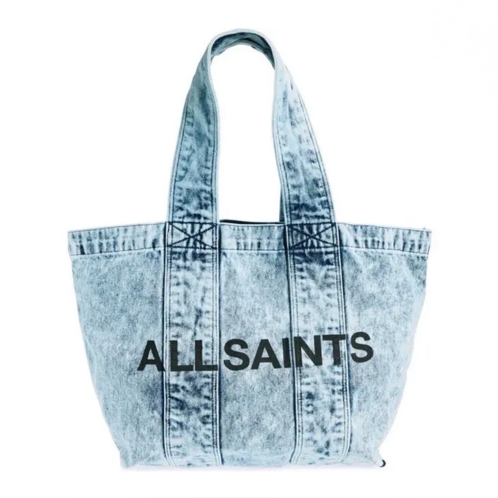AllSaints Blue Denim Tote Bag
